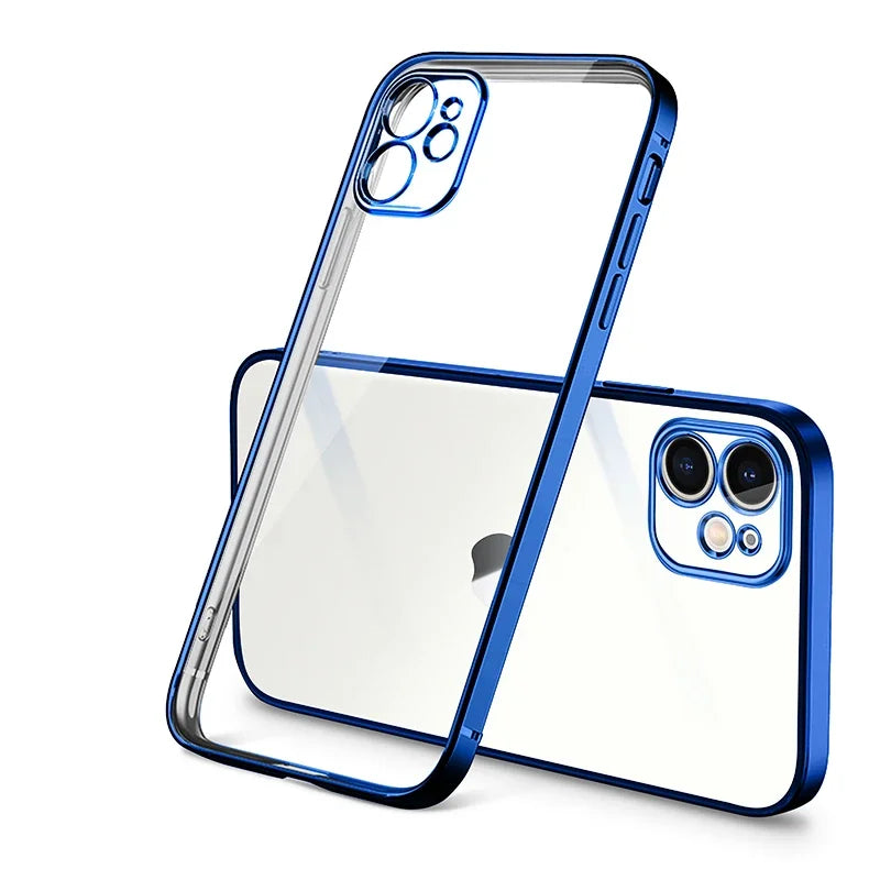 Weiche TPU Hülle mit Klarem Rücken für iPhone 17