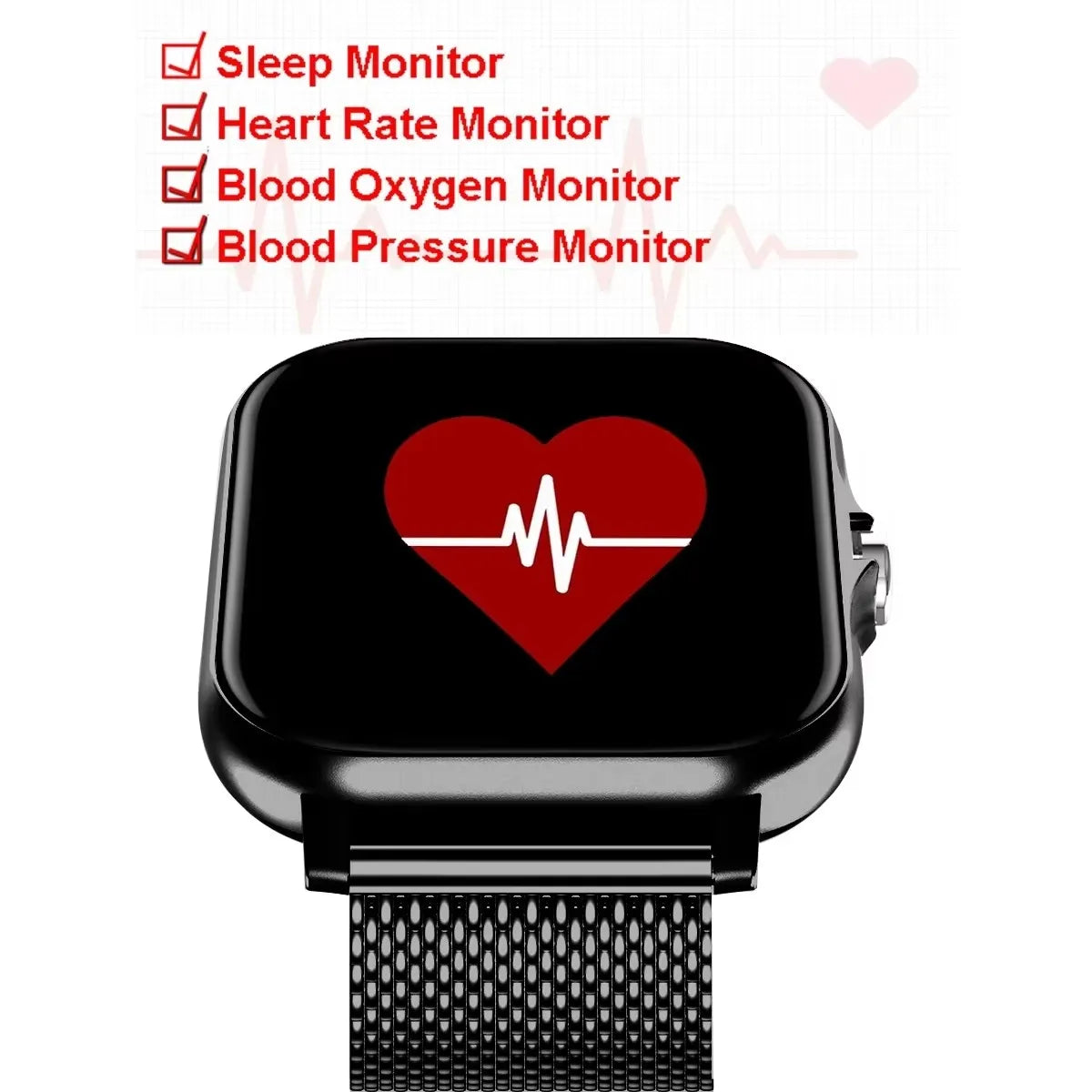Wasserdichte Smartwatch 1,83" mit Anruf & Schlafmonitor