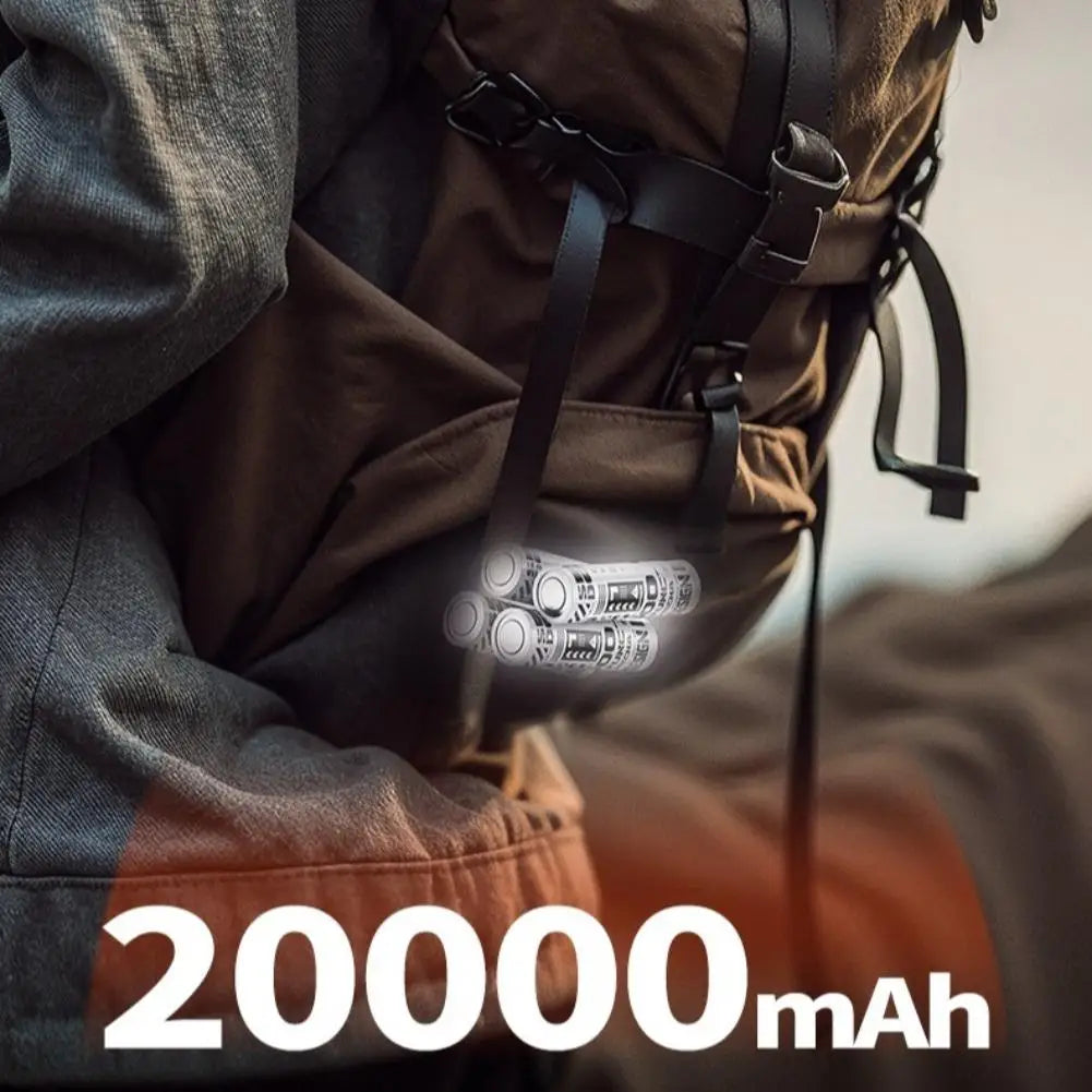 25000mAh Mini Powerbank mit Wechselakku & Ladegerät