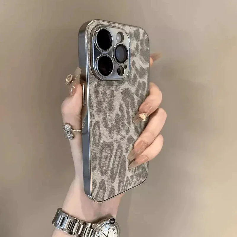 Luxus Leopard Hülle iPhone 11-16 Pro