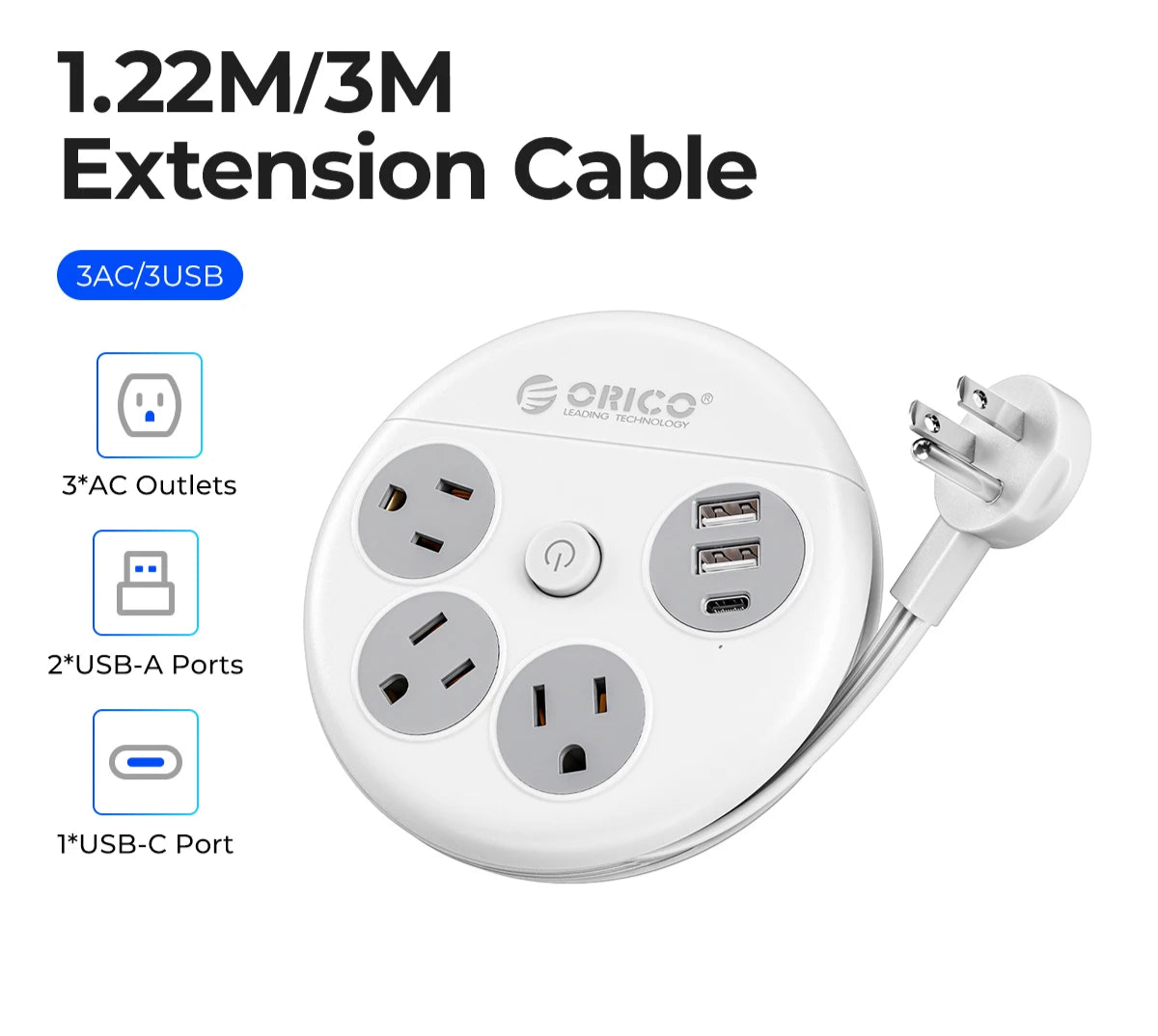Steckdosenleiste Reiseadapter USB-C