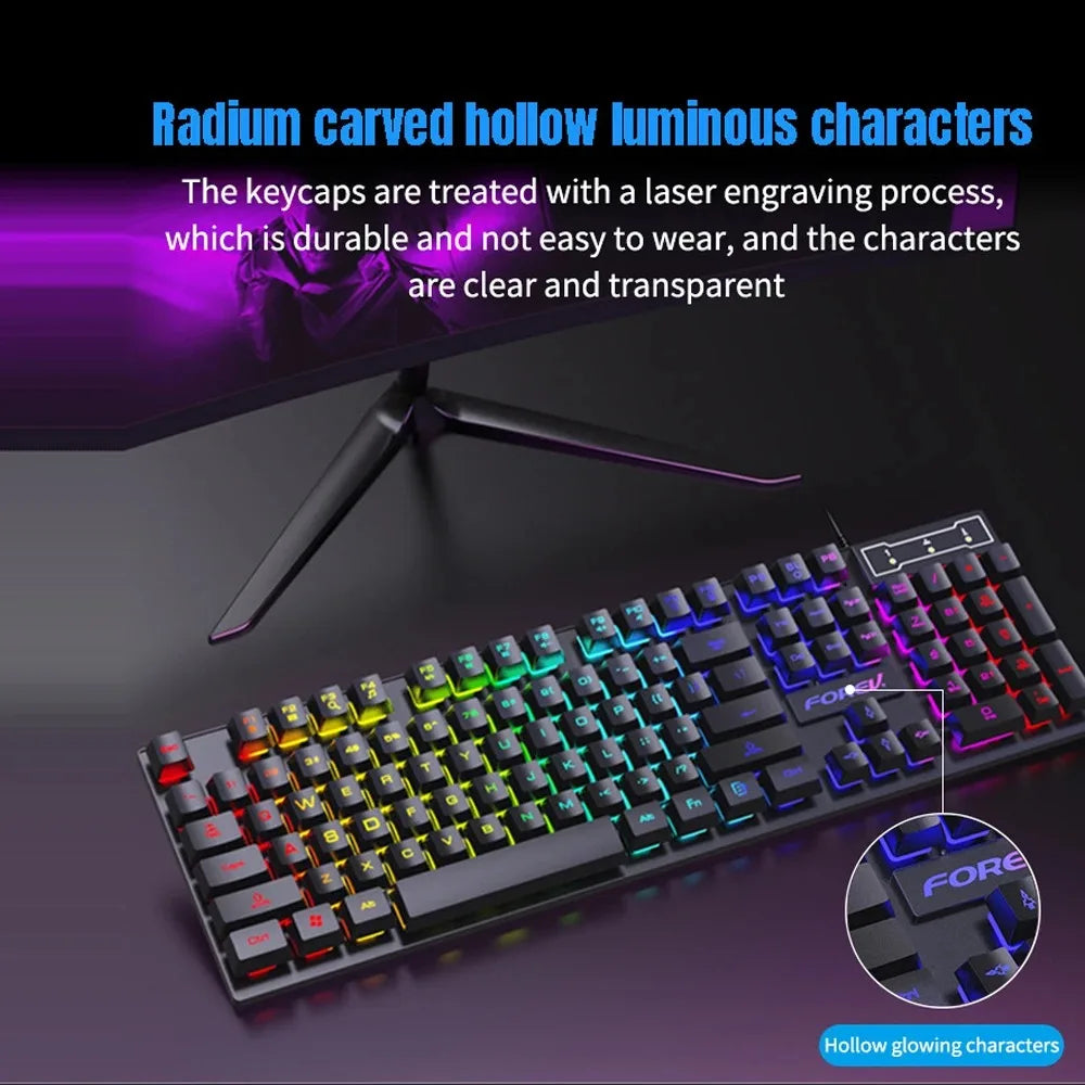 RGB Gaming Tastatur 104 Tasten