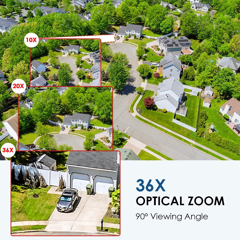 4K 8MP Dual-Lens PTZ WiFi Outdoor Camera