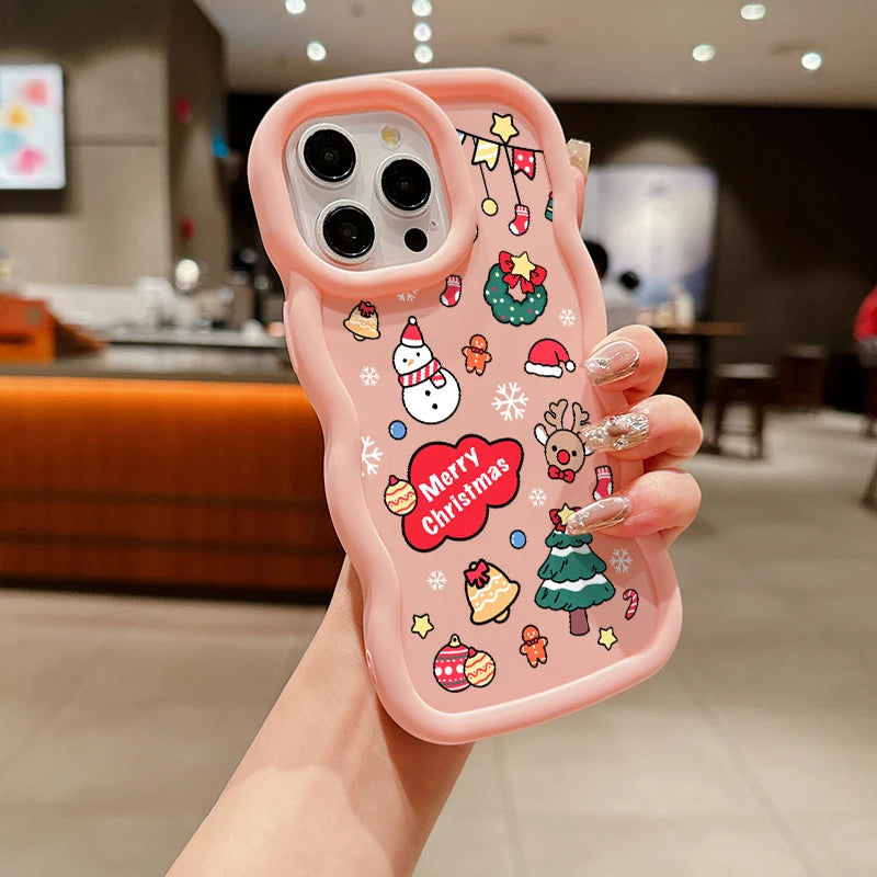 Niedliche Weihnachtsbaum Schneeflocke Hülle Samsung S25