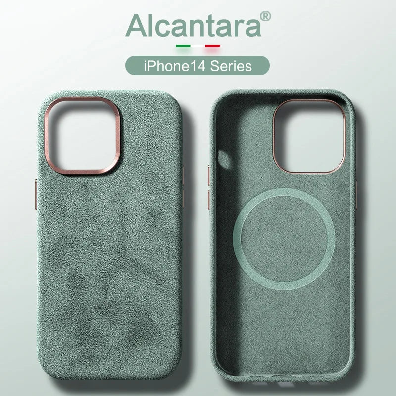 Alcantara Lederhülle für iPhone 17 Pro Max