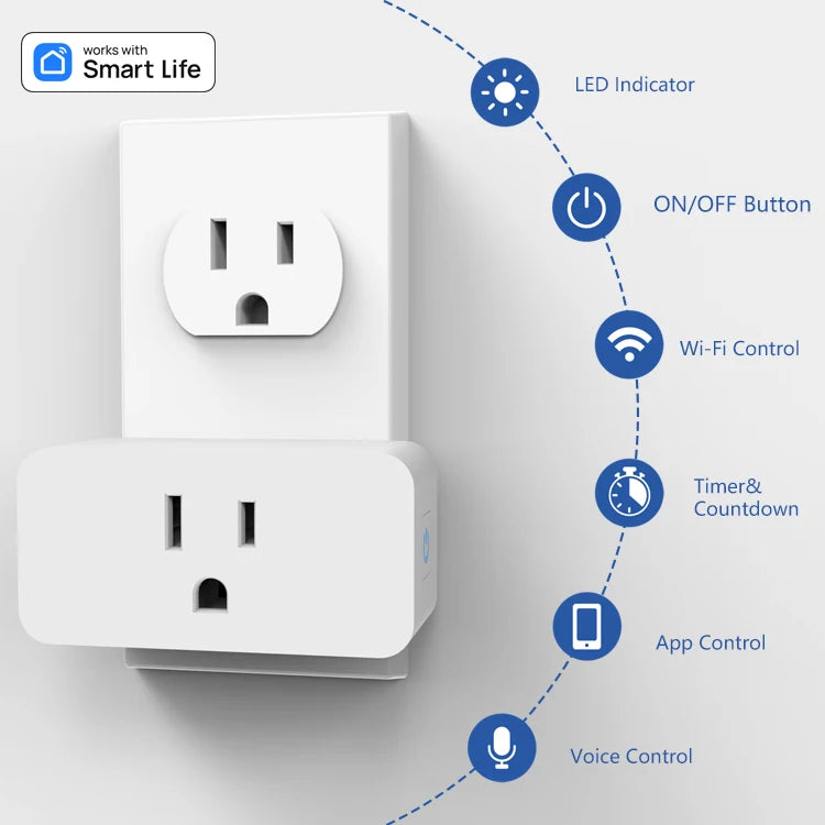 WiFi Smart Plug 16A, Smart Home Steckdose, App Steuerung