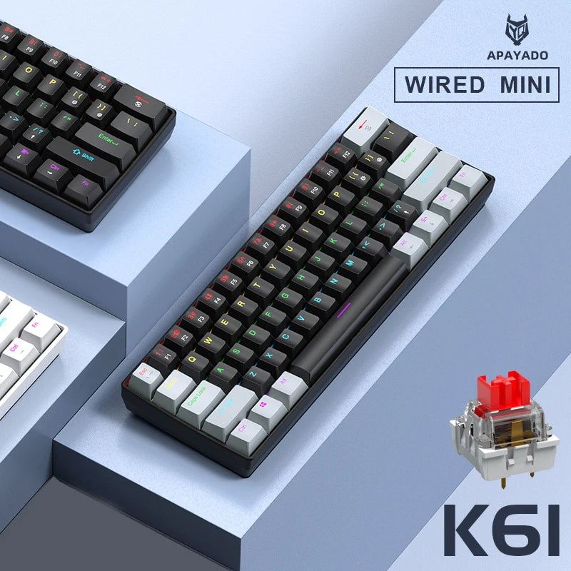 K61 60% Mechanische RGB Gaming-Tastatur