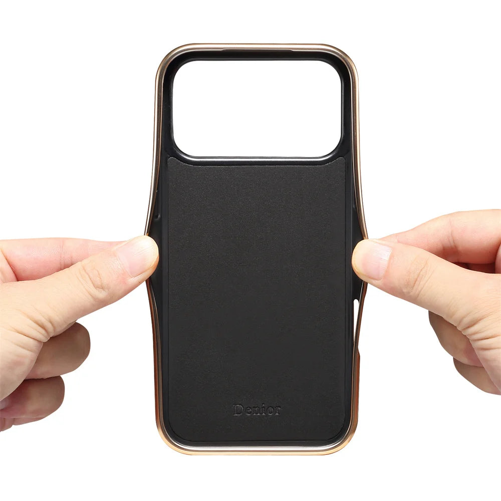 Luxus Echtledertasche für iPhone 17 Pro Max