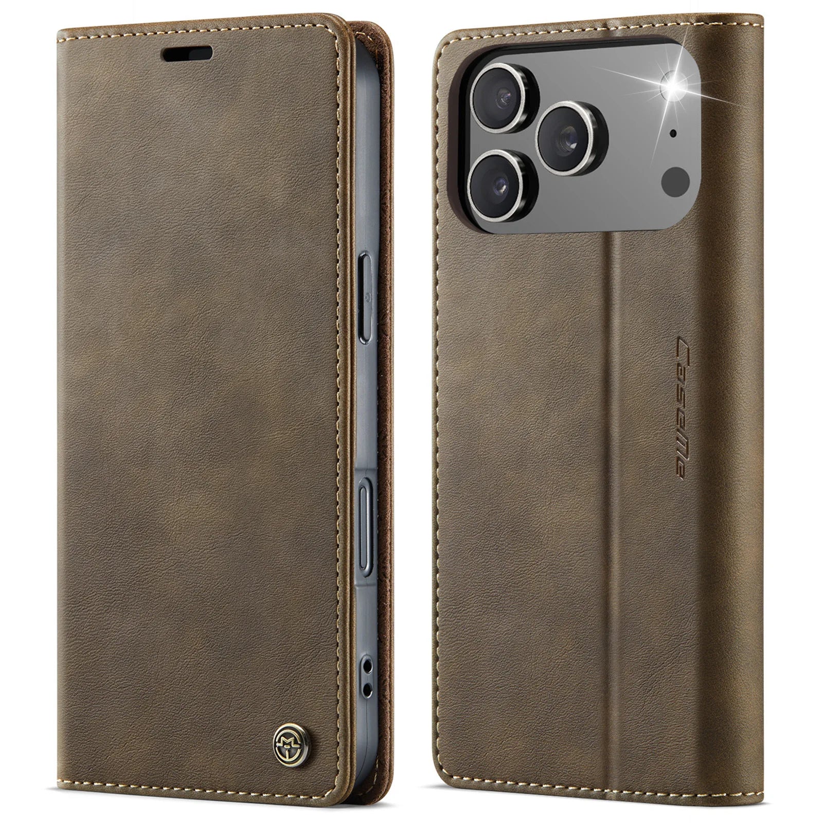 Magnetische Karten Leder Brieftasche für iPhone 17