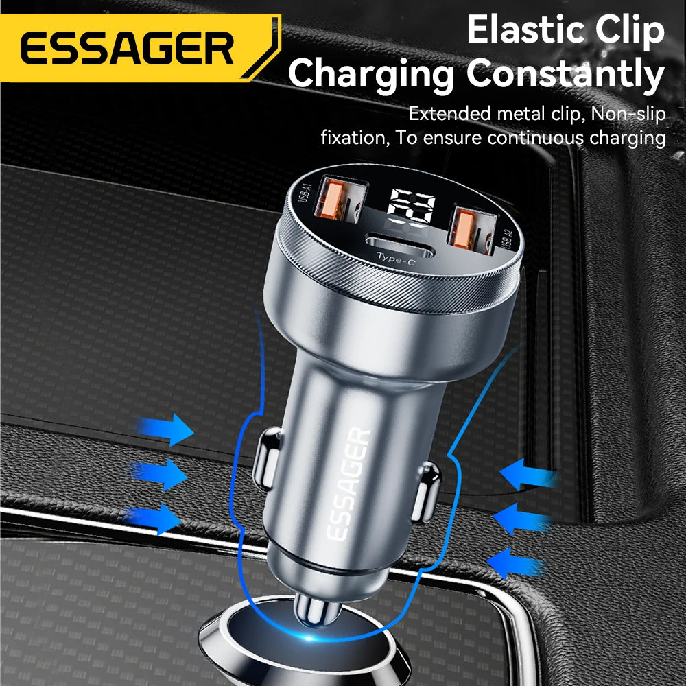 Essager 80W USB C Auto Ladegerät Schnellladung
