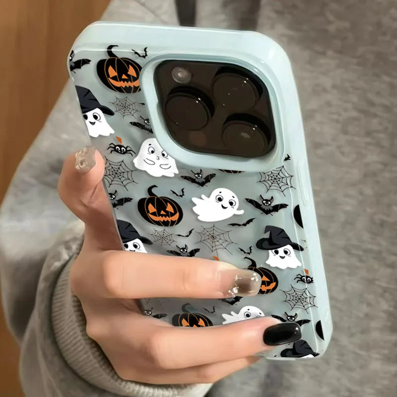 Halloween Handyhülle Kürbis Geist Fledermaus iPhone