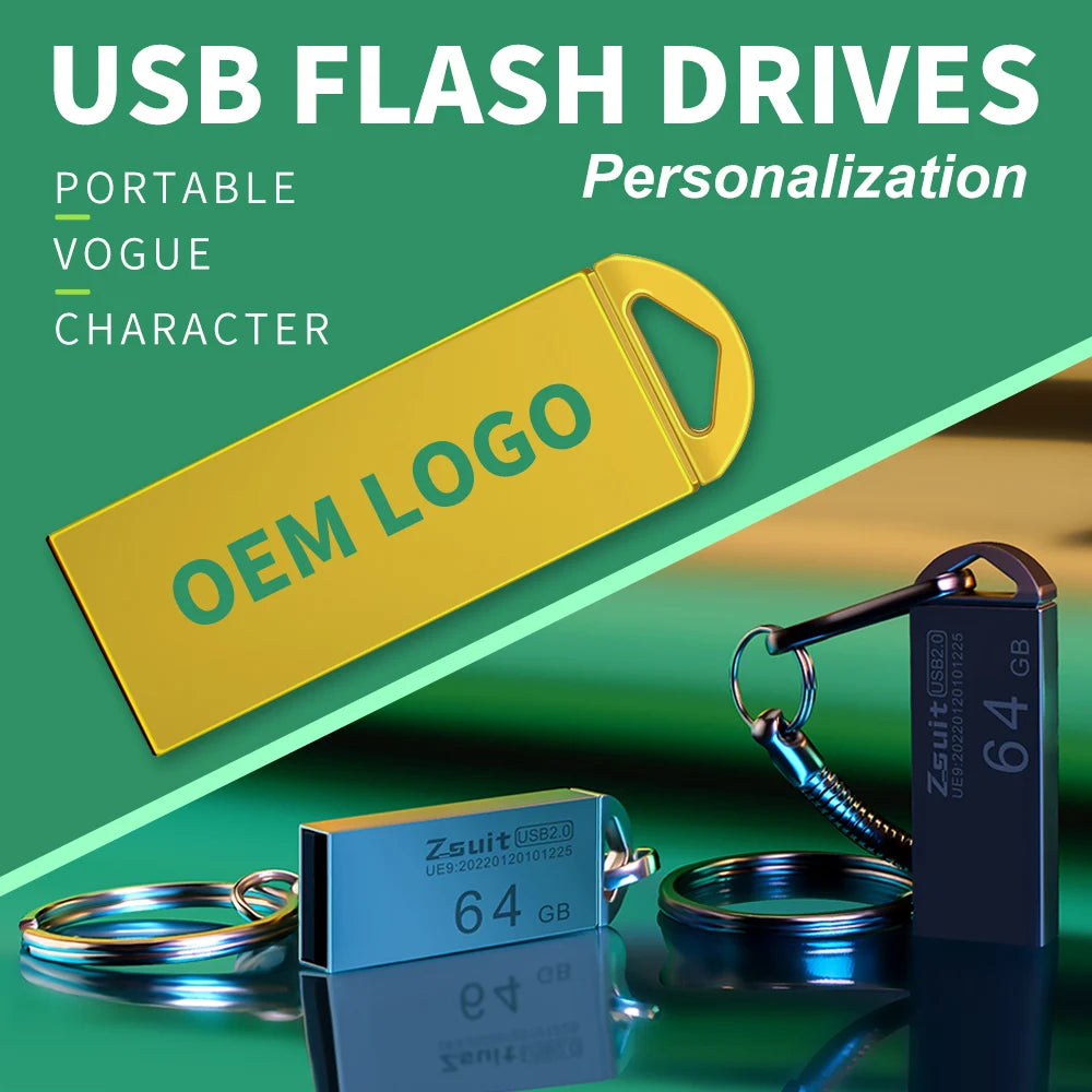 Metall USB-Stick 128GB Hochgeschwindigkeits Pen Drive