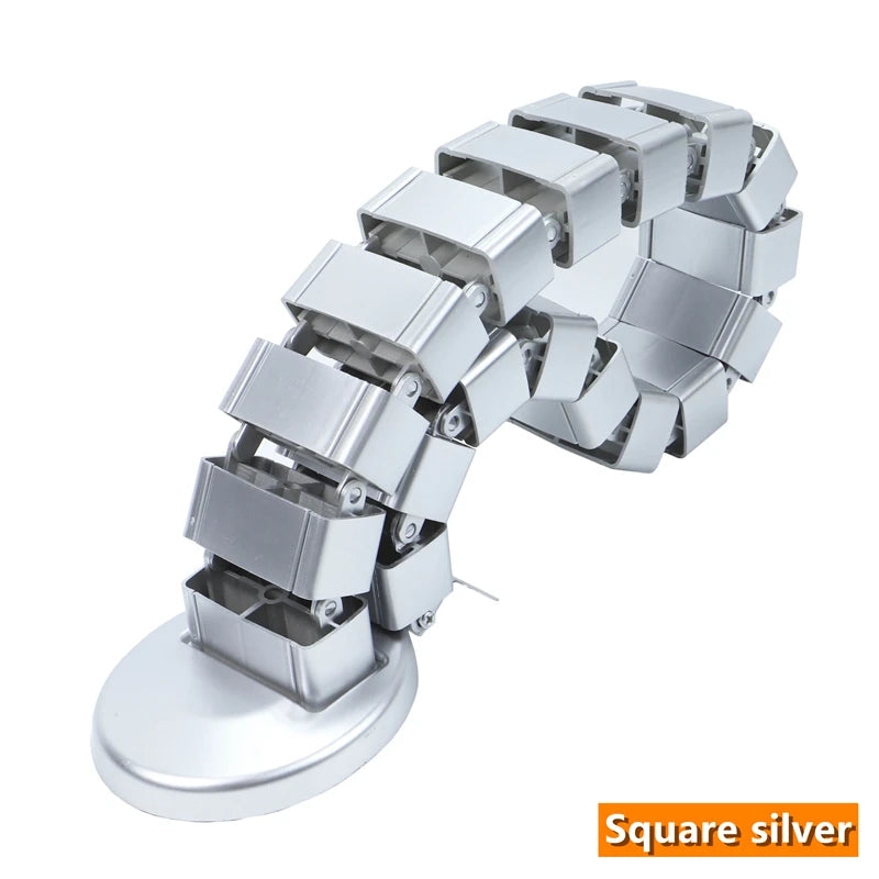 Black adjustable cable management for standing desks