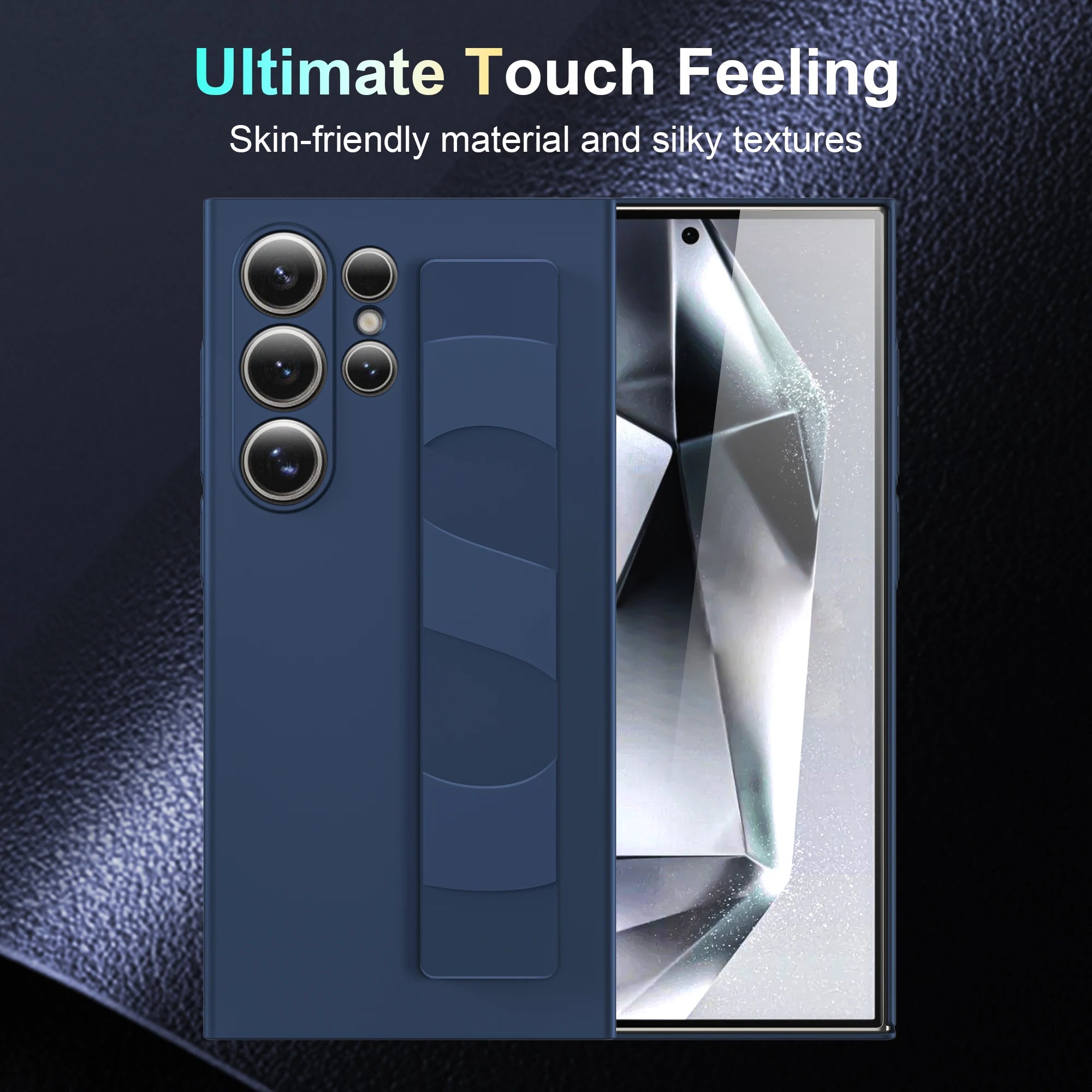 Matte Handyhülle mit Handschlaufe für Samsung S25