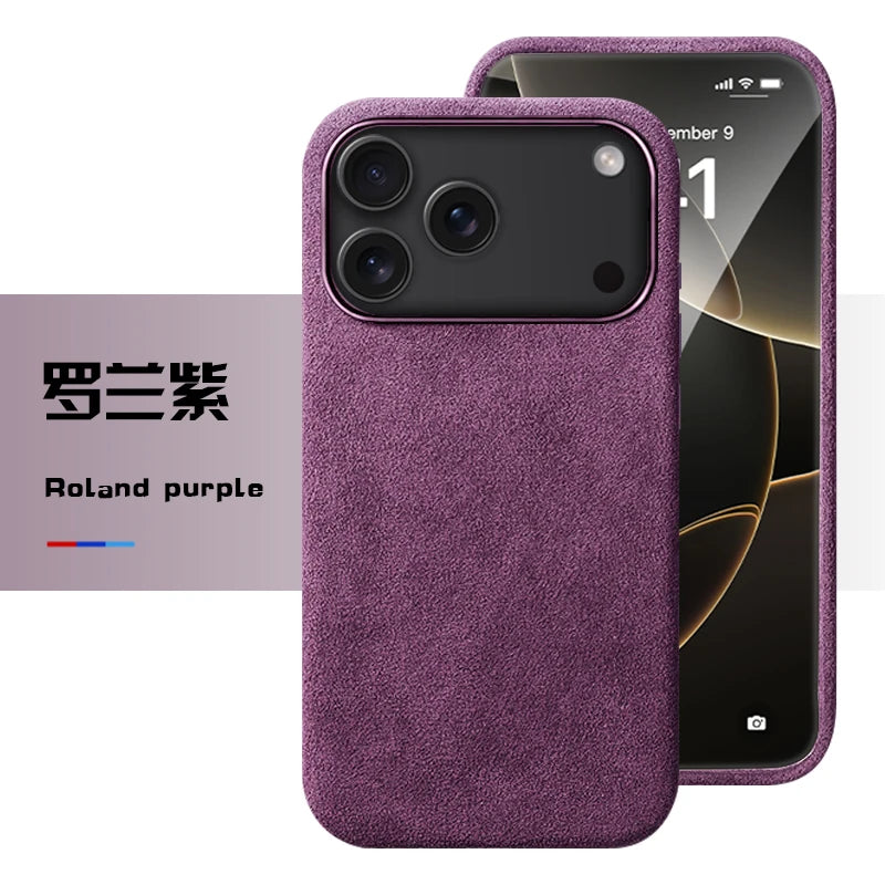 MagSafe Alcantara Ledertasche für iPhone 17 Pro