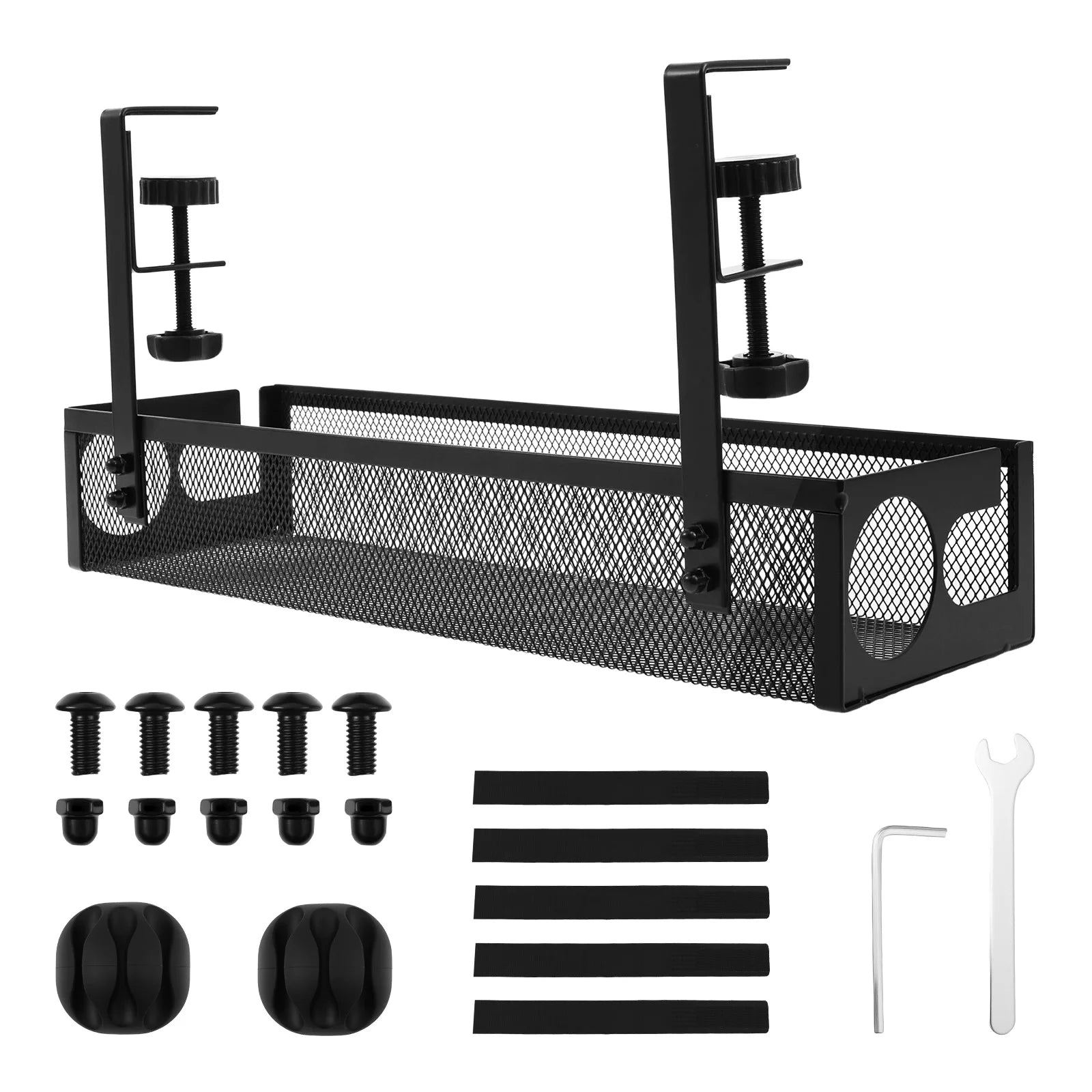 Kabelfach unter Schreibtisch – Steckdosen & Organizer