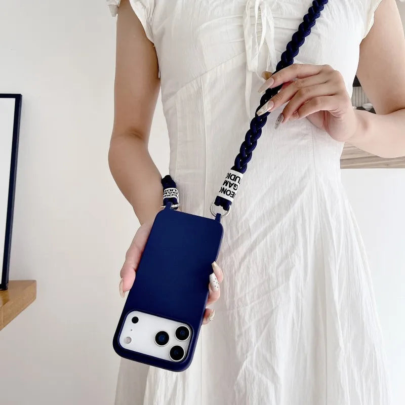 Luxus Lanyard-Hülle mit Band für iPhone 11–17