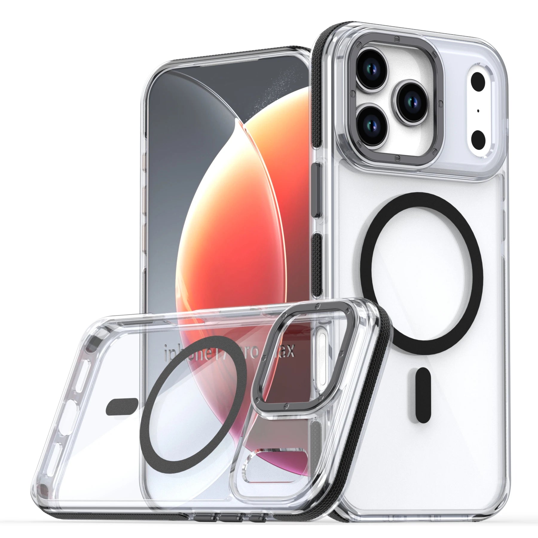 Luxuriöse magnetische Magsafe Clear-Hülle für iPhone