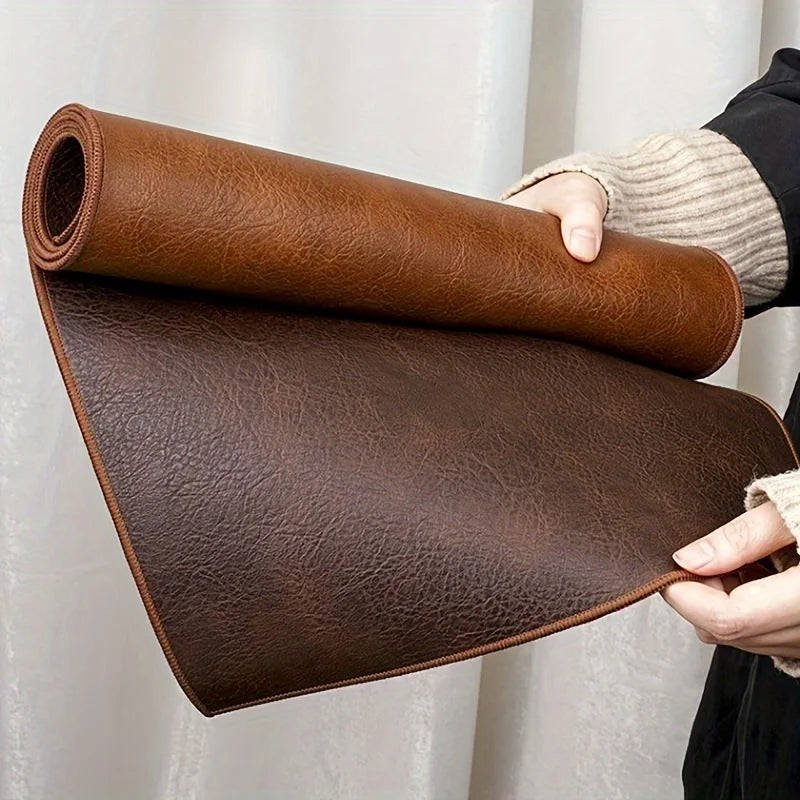 Luxuriöser Kunstleder Tischläufer