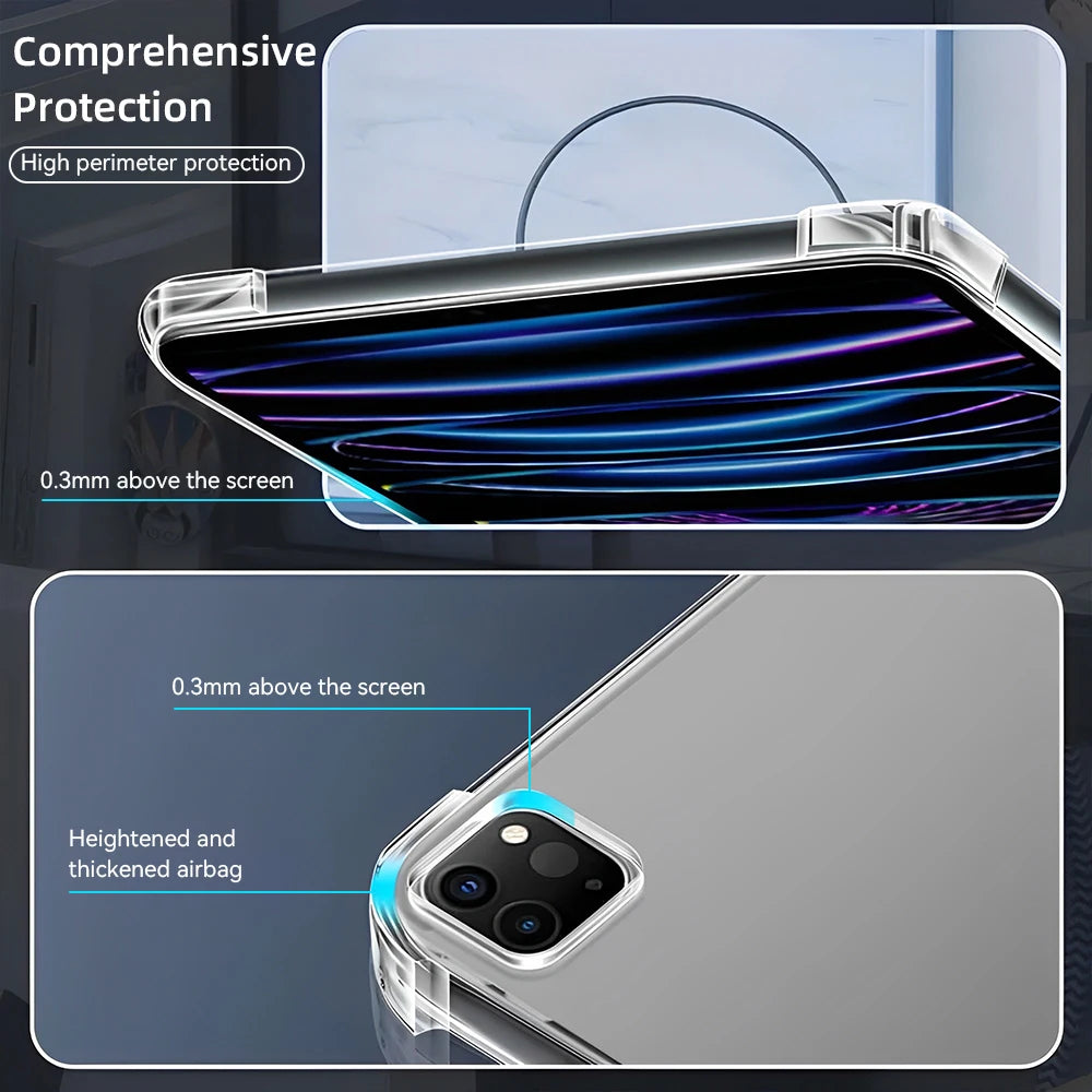 Transparent TPU case for iPad