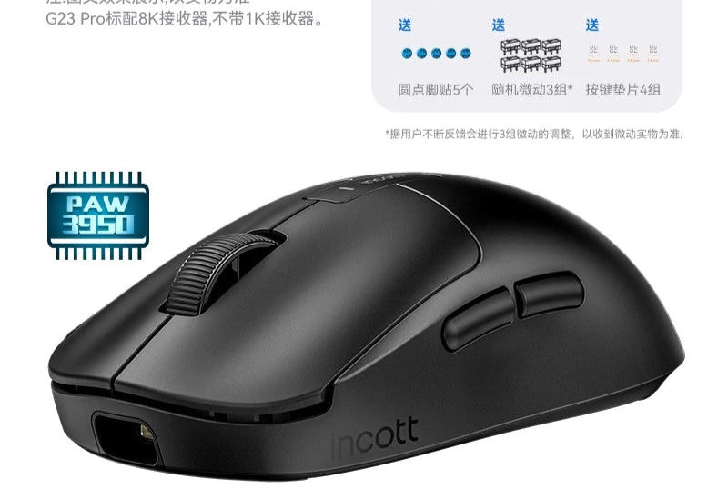 Kabellose Gaming-Maus 32000 DPI Dual-Modus Ergonomisch