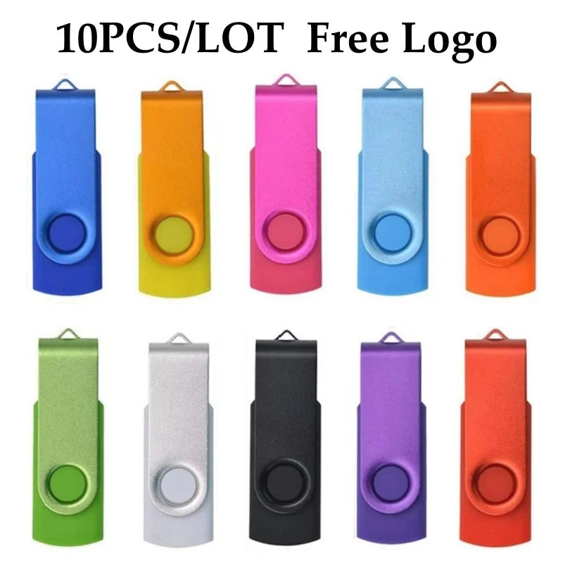 10 Stück USB 2.0 Stick 4–64GB mit Logo