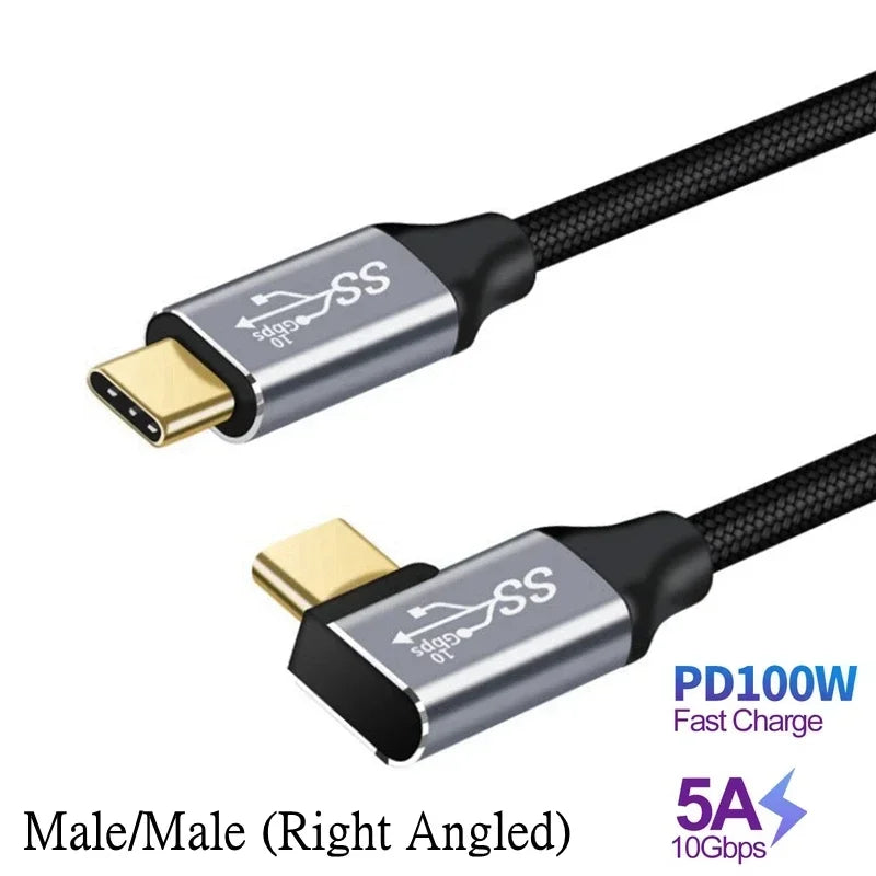 3M USB-C 3.1 Gen2 Schnellladekabel 90-Grad-Datenkabel