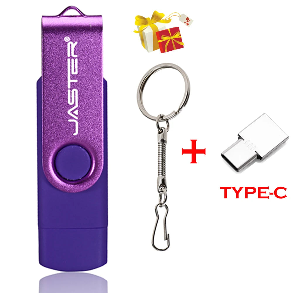 JASTER USB-Stick drehbar 128GB mit Logo Geschenk