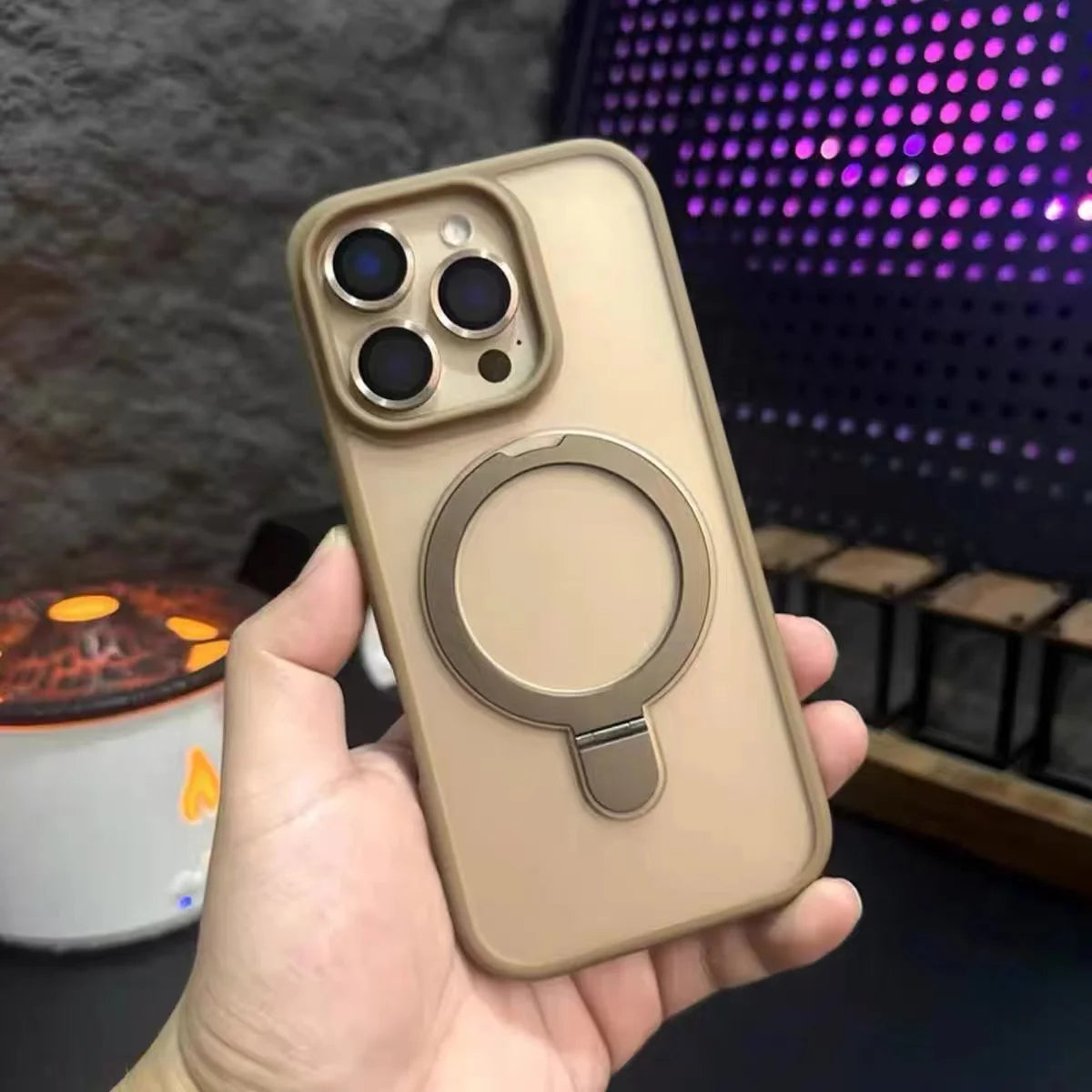 Magnethülle mit Ring für iPhone 12–16