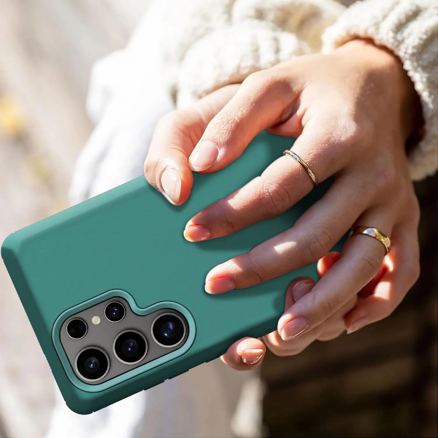 Grün Stoßfeste Hülle für Galaxy S24