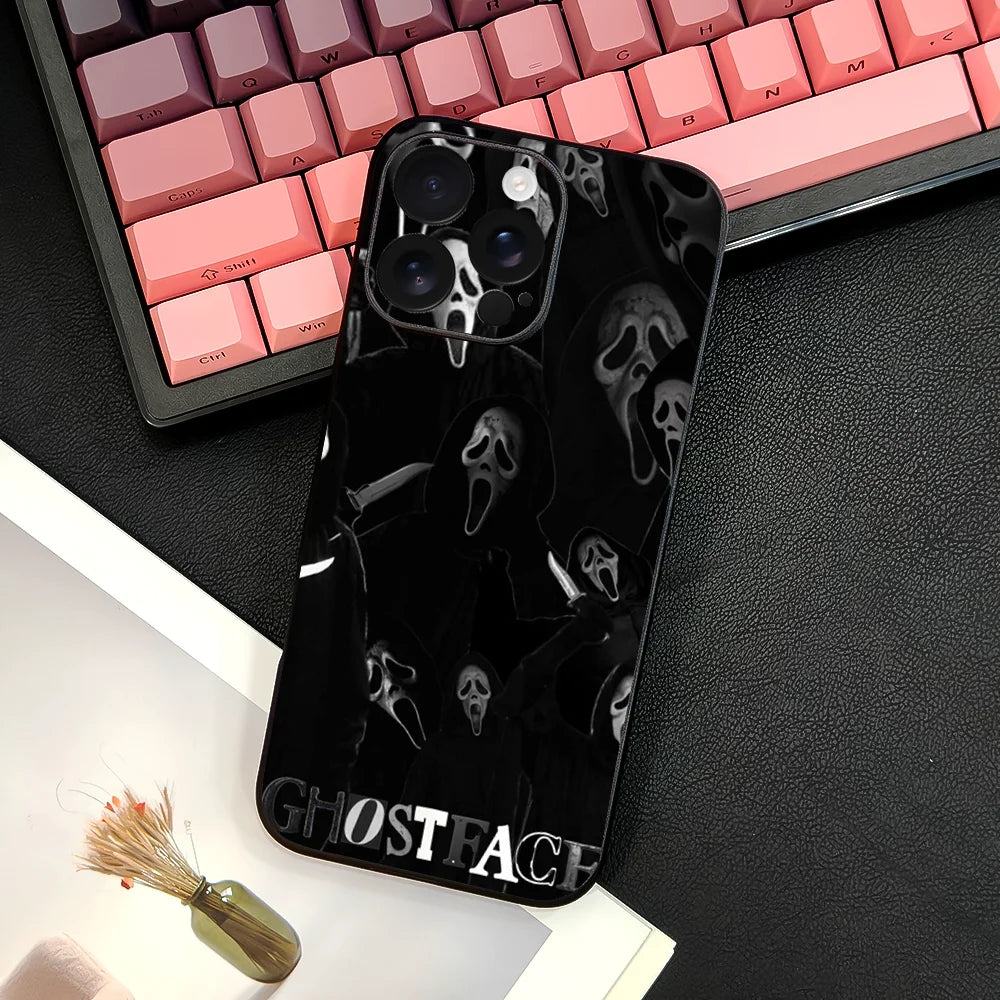 Ghost Face Scream iPhone Case TPU Soft Skin-Friendly
