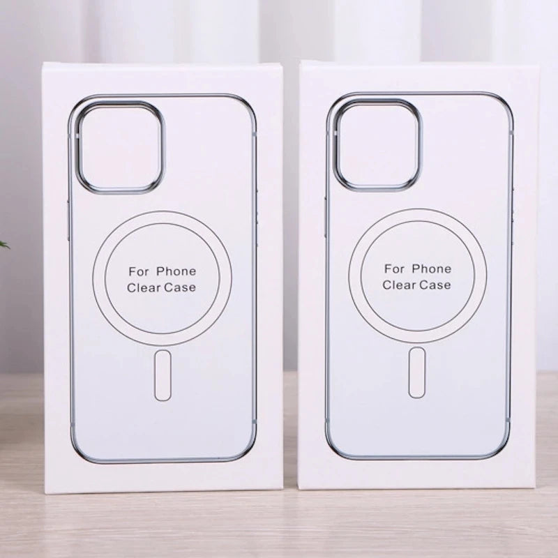 Hart Kristall Magnethülle für iPhone 13–16 Pro Max