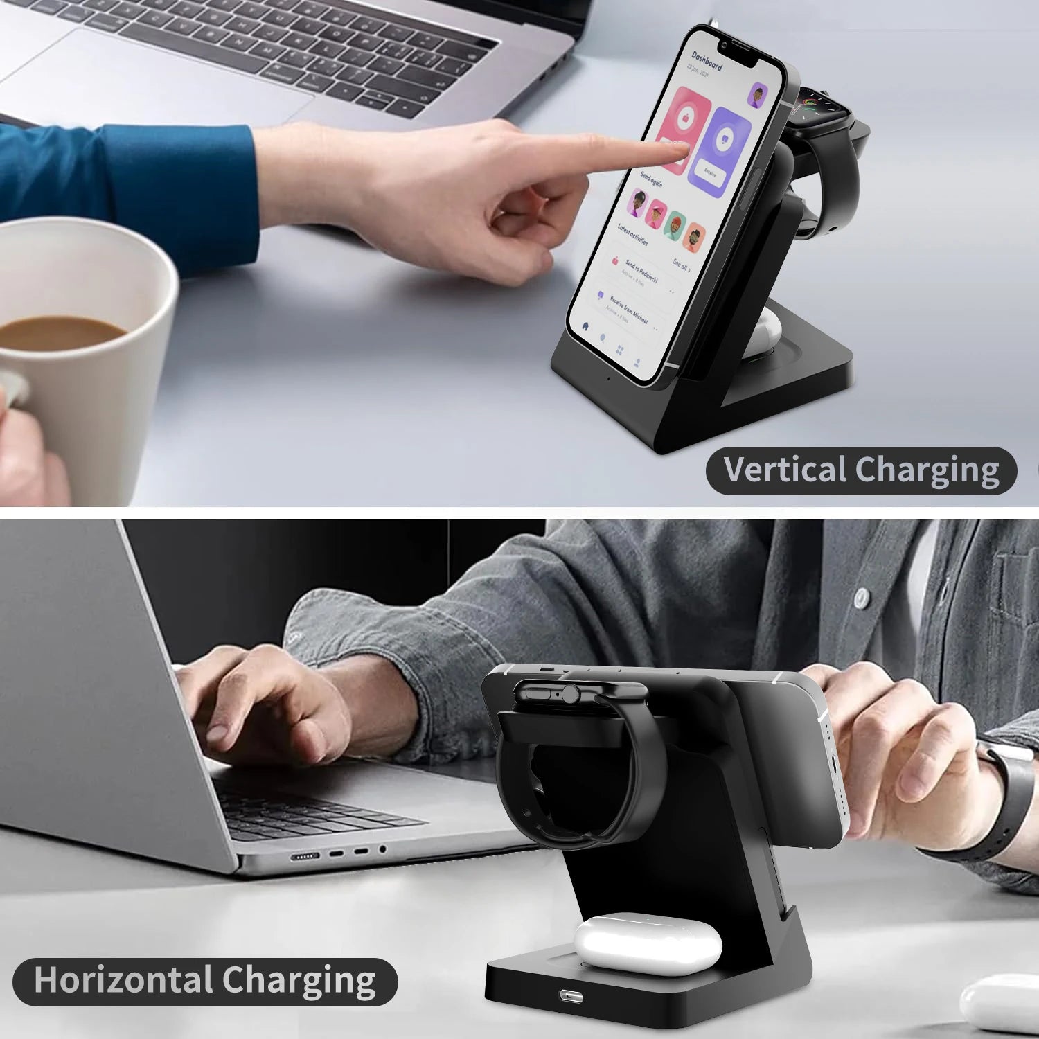 Abnehmbare 3-in-1 MagSafe Powerbank 15W