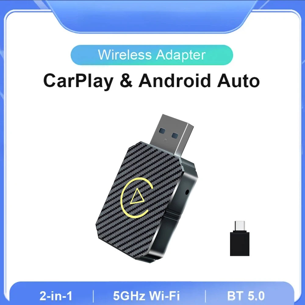 2in1 Wireless CarPlay Android Auto Adapter