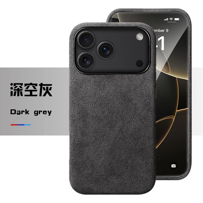 MagSafe Alcantara Ledertasche für iPhone 17 Pro