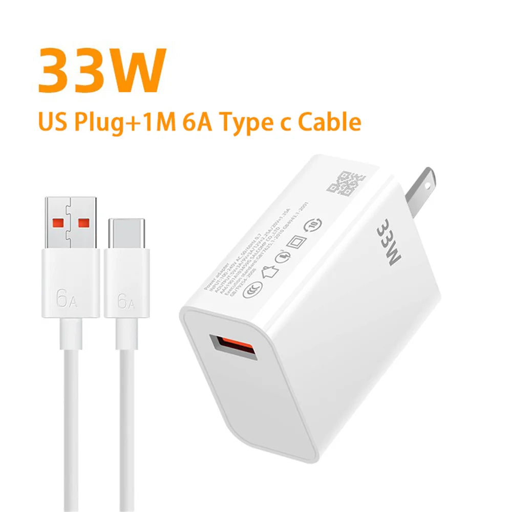 33W USB Schnellladegerät EU/US Stecker