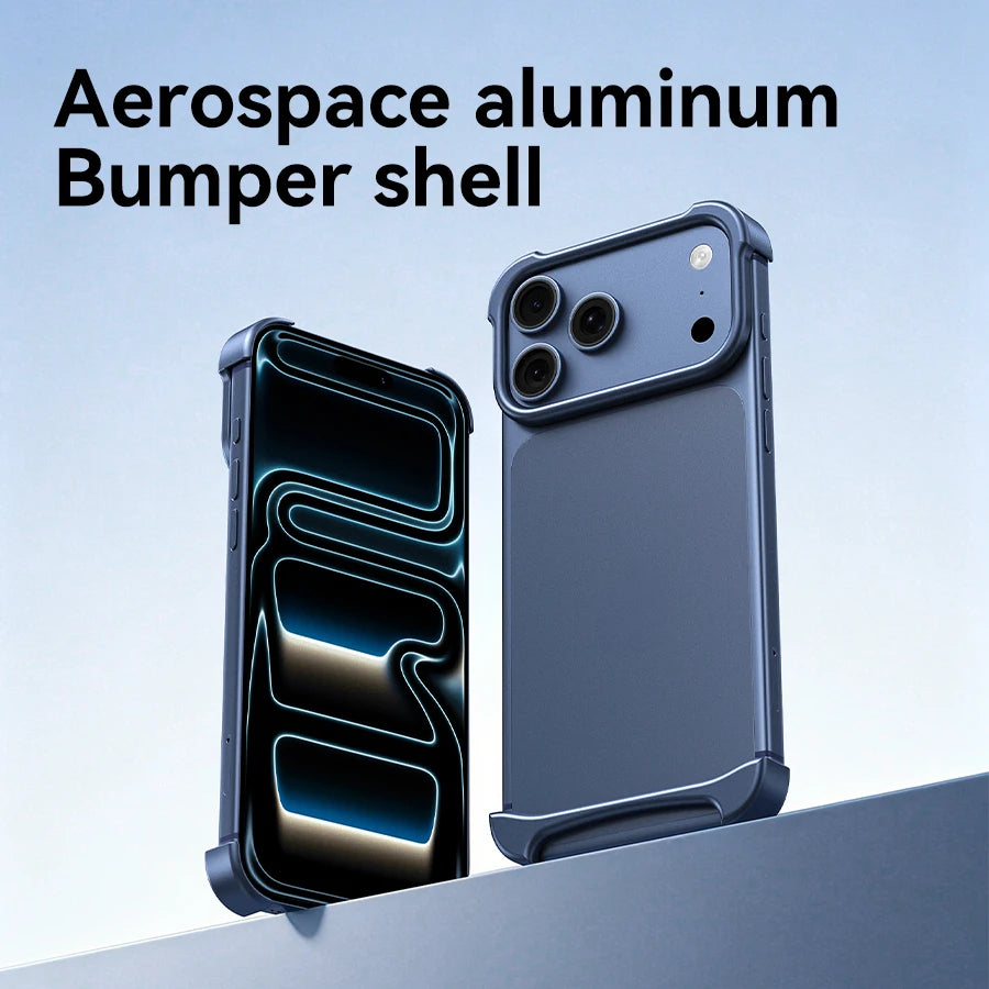 Luxus Arc Metall Bumper Hülle für iPhone 17 Pro Max