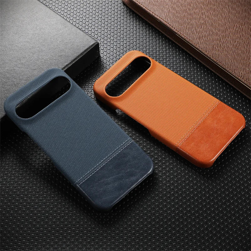 Matte linen leather case for Pixel