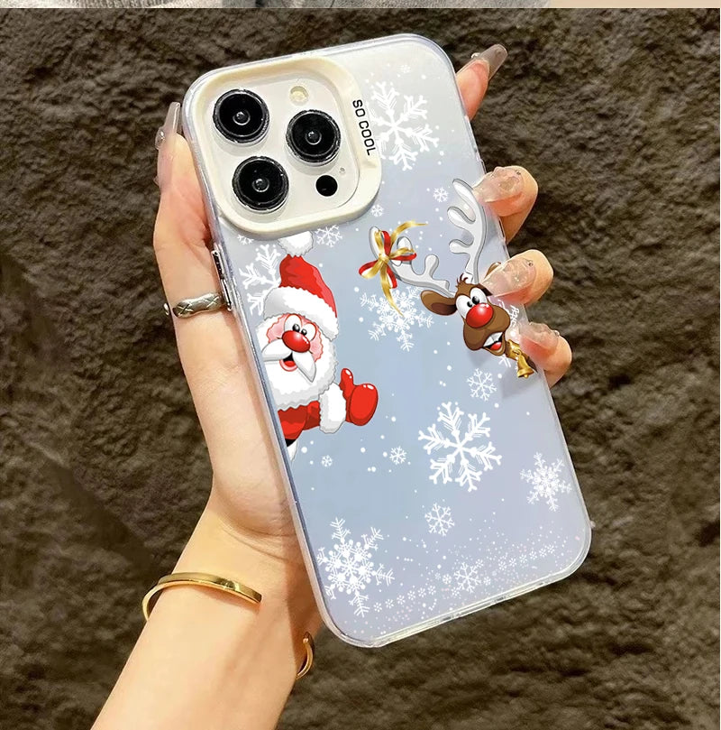 Weihnachts-Schneeflocken Hülle für Samsung S26