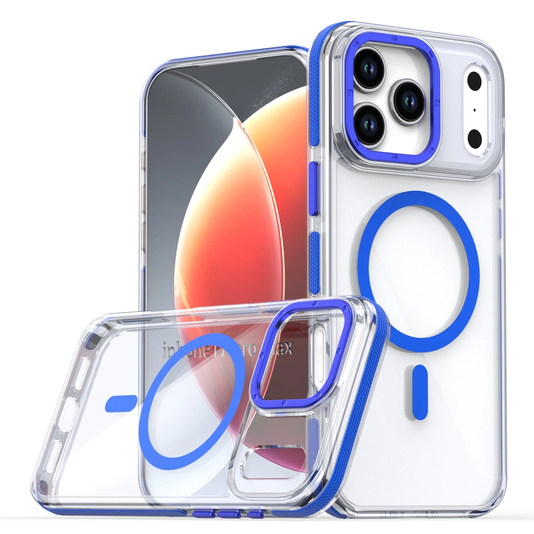 Luxuriöse magnetische Magsafe Clear-Hülle für iPhone
