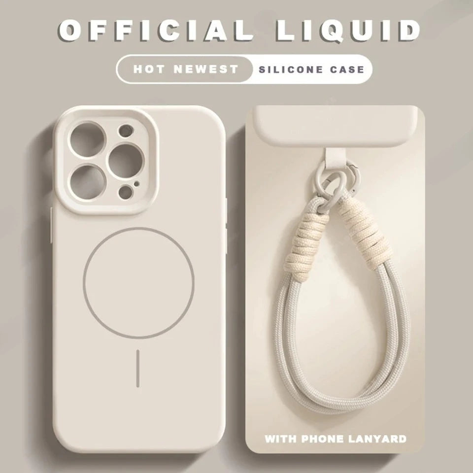 MagSafe Silikonhülle mit Lanyard für iPhone 17