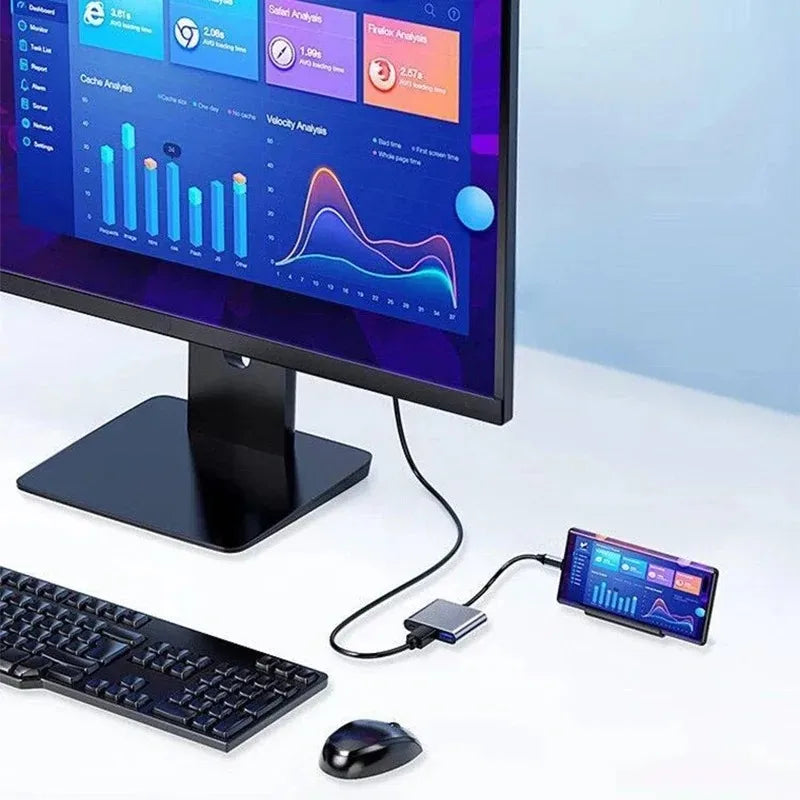 3-in-1 USB-C Hub mit HDMI und USB 3.0