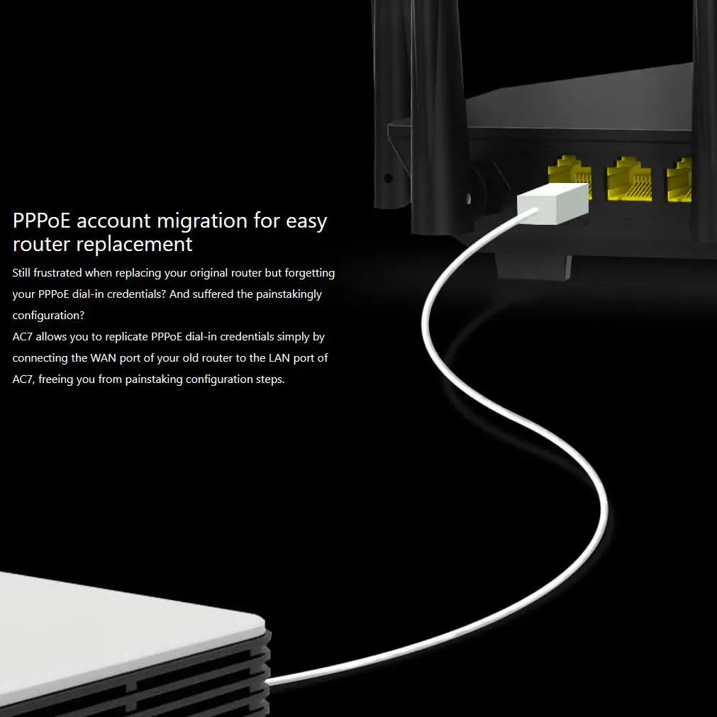 Tenda AC7 Dualband WLAN Router AC1200