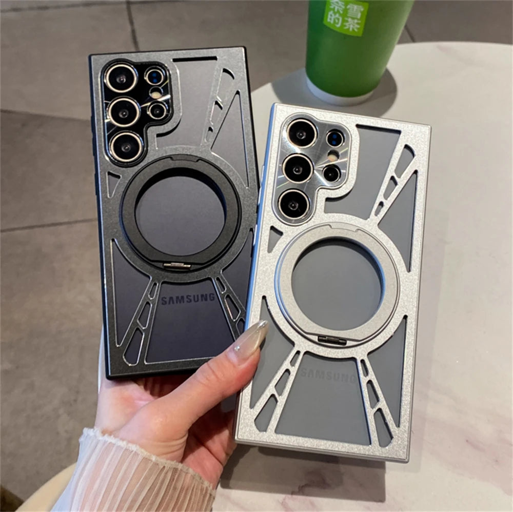 Magnetische Hülle mit Ringhalter für Galaxy S25 Ultra