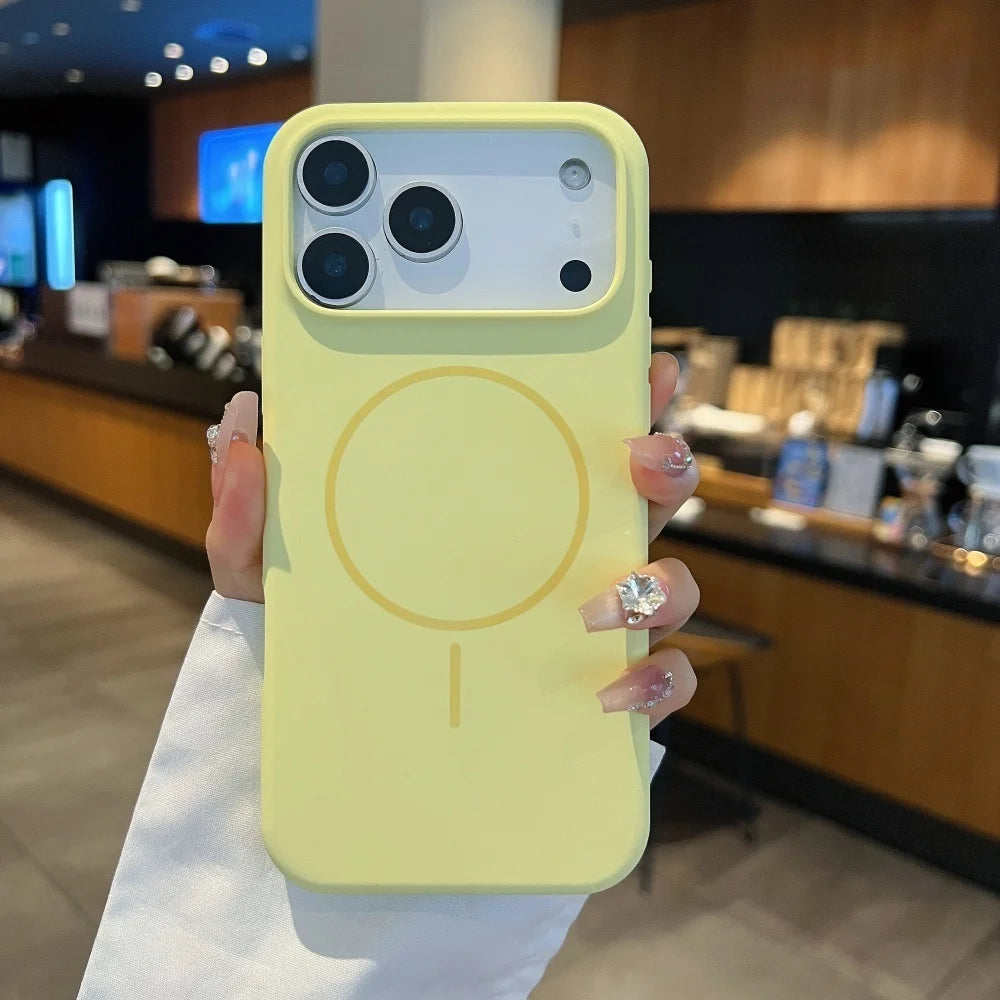 Matte Liquid Silicone Hülle für iPhone 17 Magsafe