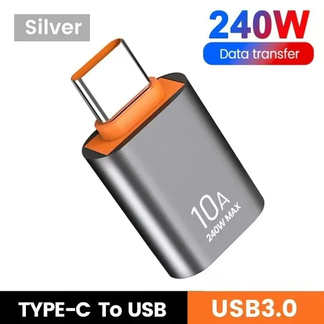 USB-zu-Typ-C Adapter 10A OTG Konverter