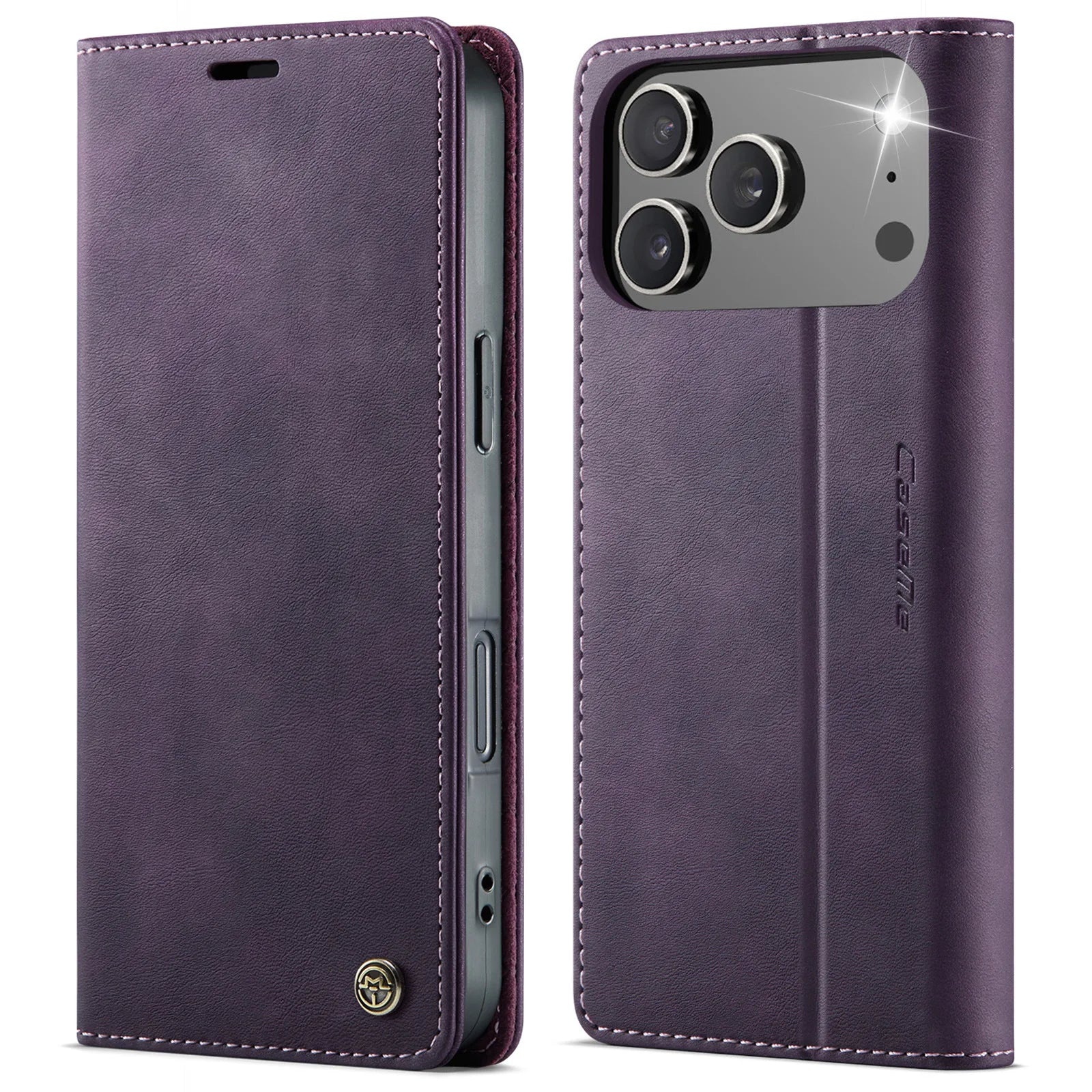 Magnetische Karten Leder Brieftasche für iPhone 17
