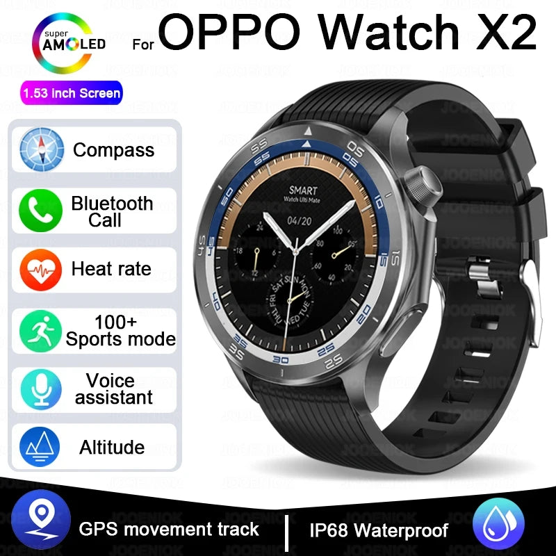 OPPO Watch X2 2025 Smartwatch with GPS & Call Function