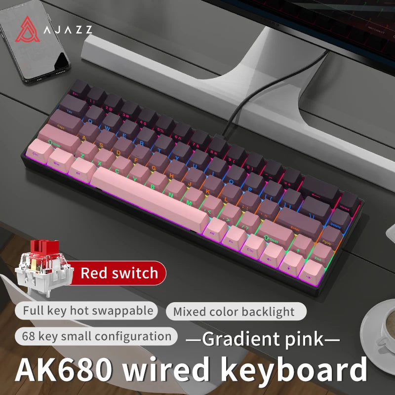 AJAZZ AK680 mechanical 68-key keyboard