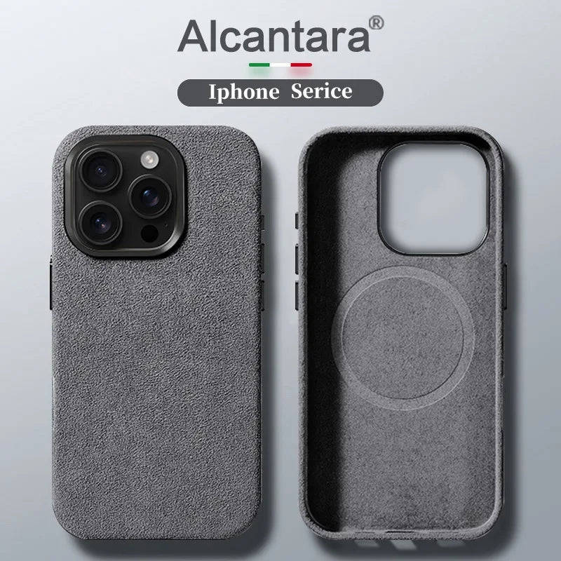 Alcantara Lederhülle für iPhone 17 Pro Max
